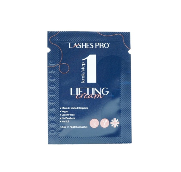 Lash lifting cream Krok 1
